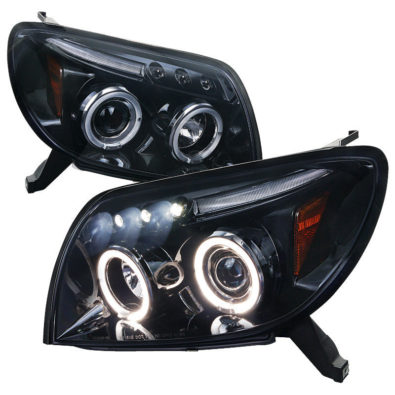 03-05 TOYOTA 4RUNNER HEADLIGHT HALO LED PROJECTOR SMOKE LENS
