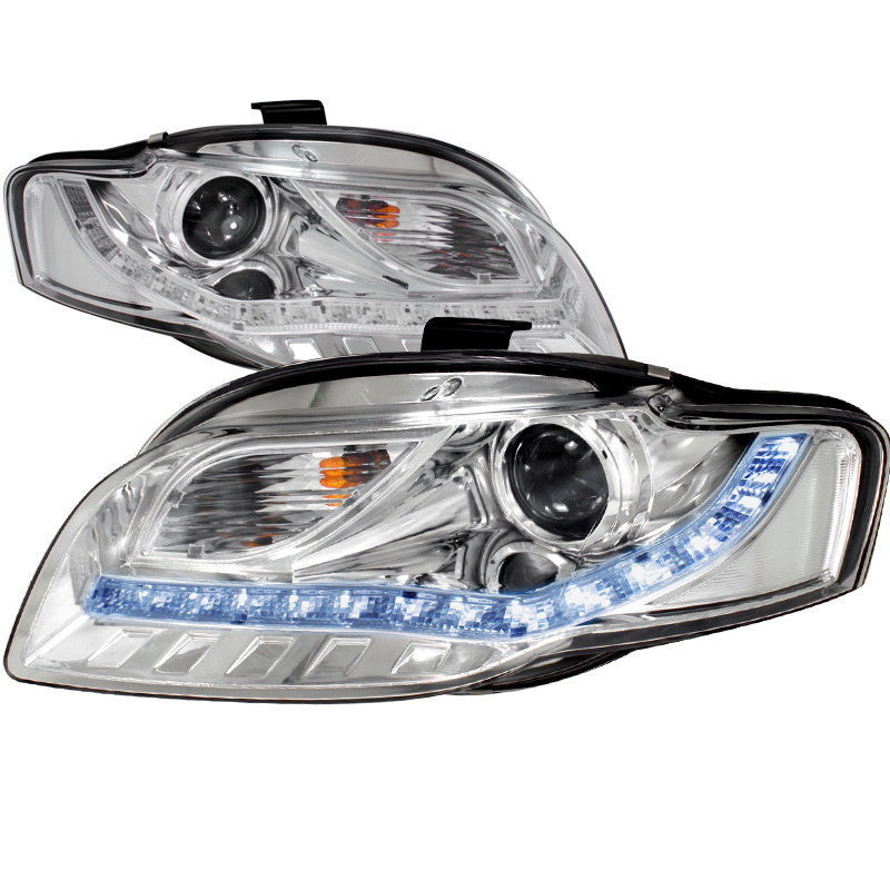 06-08 AUDI A4 HEADLIGHT PROJECTOR HEADLIGHT CHROME R8 STYLE