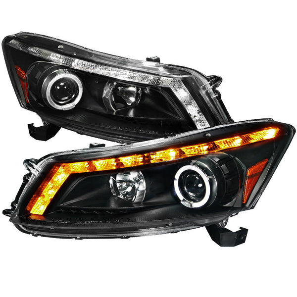 08-UP HONDA ACCORD HEADLIGHT PROJECTOR HEADLIGHT BLACK HOUSING