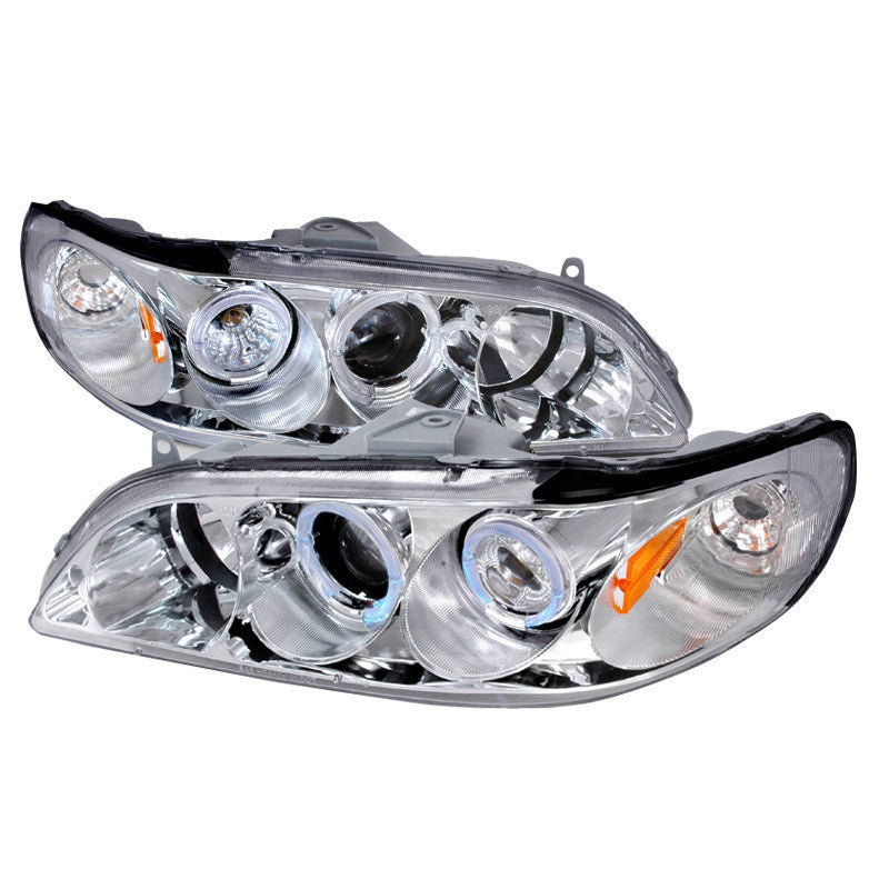 98-02 HONDA ACCORD HEADLIGHT HALO PROJECTOR HEADLIGHTS CHROME