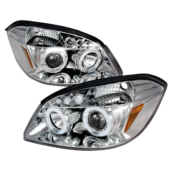 05-10 CHEVY COBALT HEADLIGHT HALO LED PROJECTOR CHROME