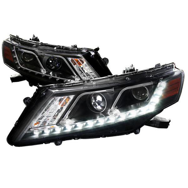 10-12 HONDA CROSSTOUR HEADLIGHT BLACK PROJECTOR HEADLIGHTS WITH LED