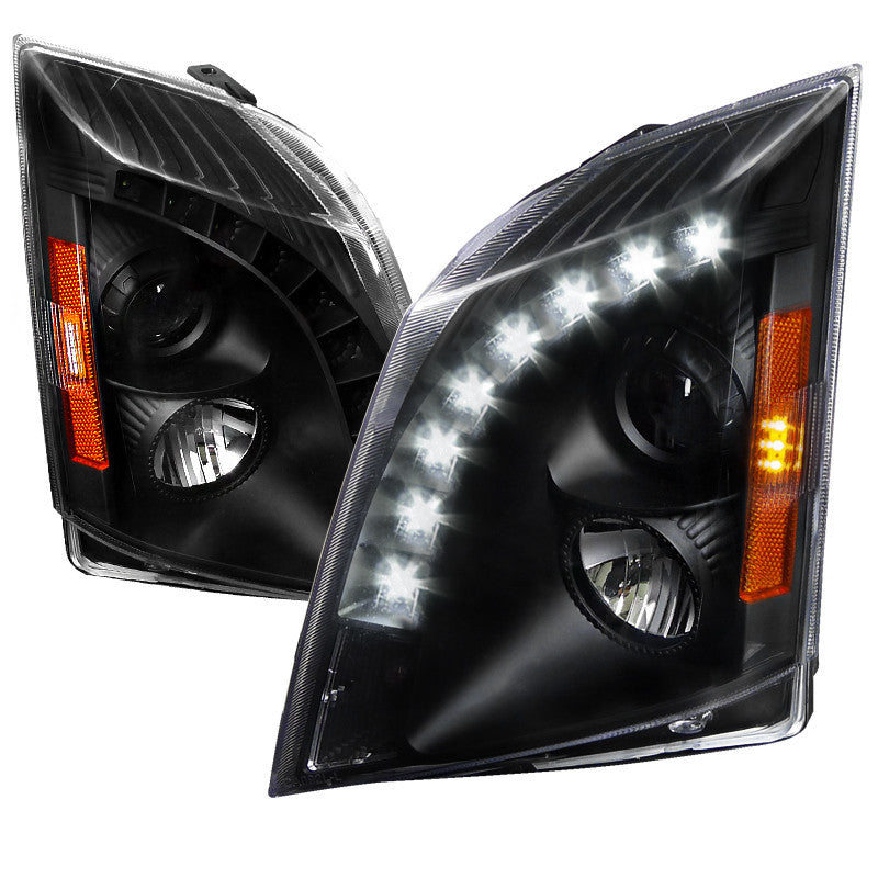 08-13 CADILLAC CTS HEADLIGHT HALO PROJECTOR HEADLIGHT BLACK - NOT COMPATIBLE WITH FACTORY XENON