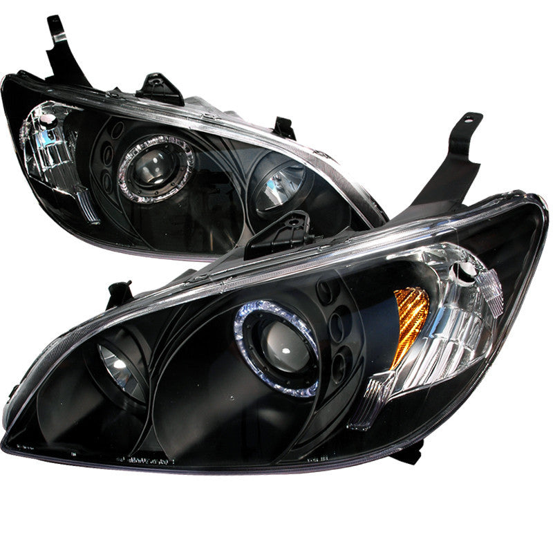 04-05 HONDA CIVIC HEADLIGHT HALO PROJECTOR HEADLIGHTS CHROME