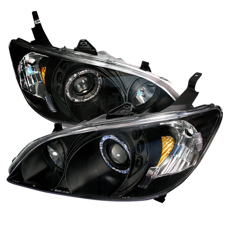 04-05 HONDA CIVIC HEADLIGHT HALO PROJECTOR HEADLIGHTS BLACK
