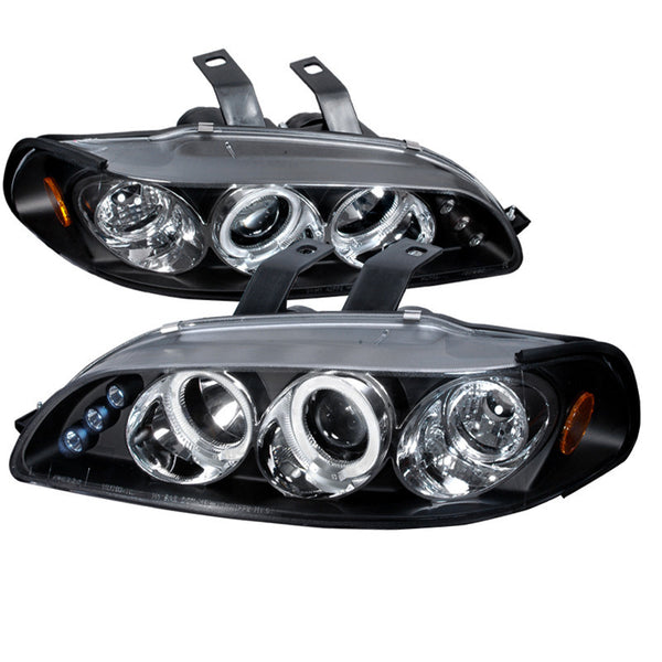 92-95 HONDA CIVIC HEADLIGHT HALO LED PROJECTOR BLACK