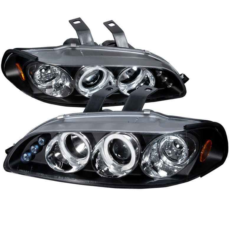 92-95 HONDA CIVIC HEADLIGHT HALO LED PROJECTOR BLACK