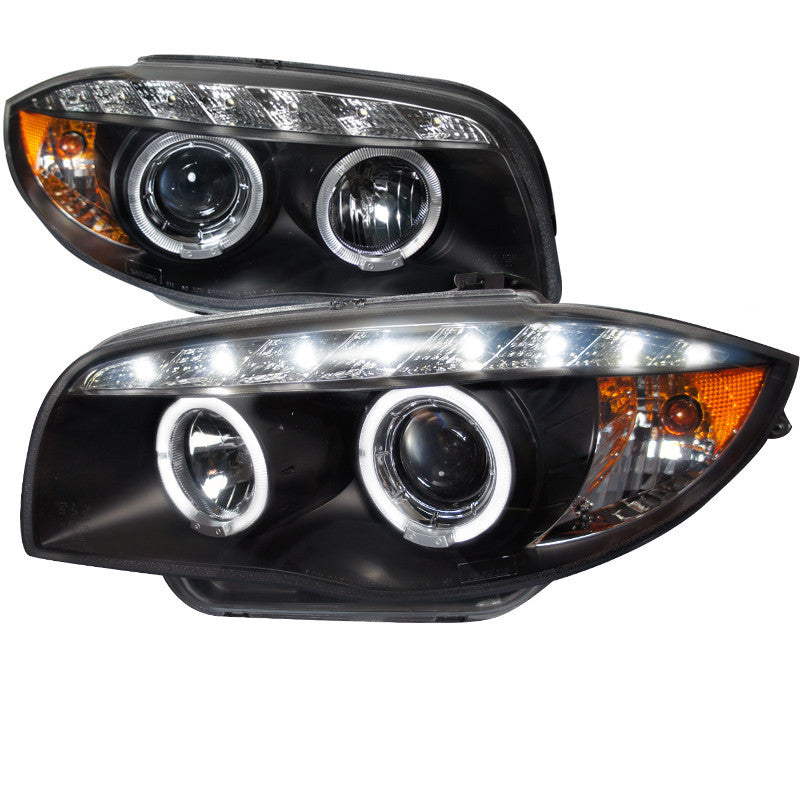 08-11 BMW E87 HEADLIGHT HALO PROJECTOR HEADLIGHT CHROME HOUSING