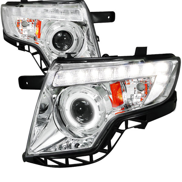 07-10 FORD EDGE HEADLIGHT PROJECTOR HEADLIGHT CHROME HOUSING