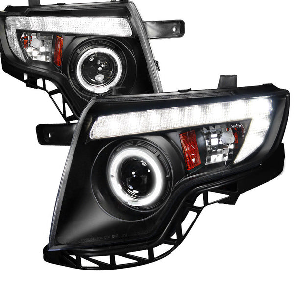 07-10 FORD EDGE HEADLIGHT PROJECTOR HEADLIGHT BLACK HOUSING