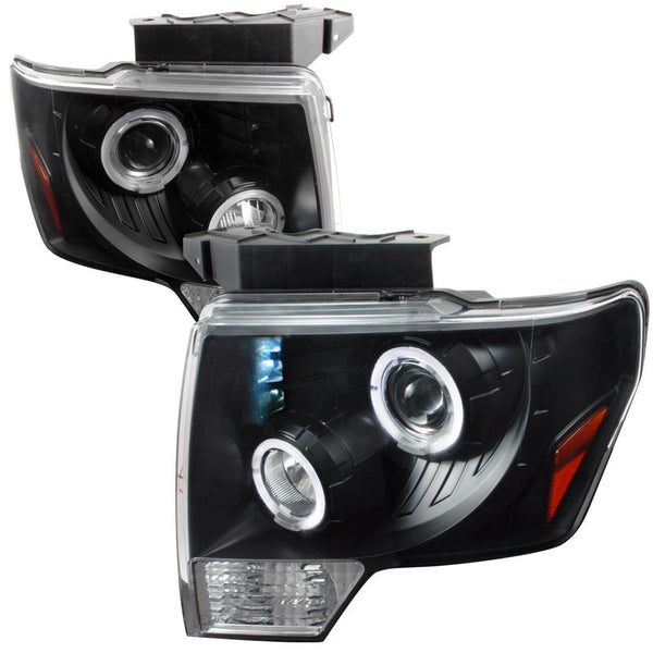 2009-2011 FORD F150 HEADLIGHT 09-11 FORD F150 DUAL HALO LED PRO H.L