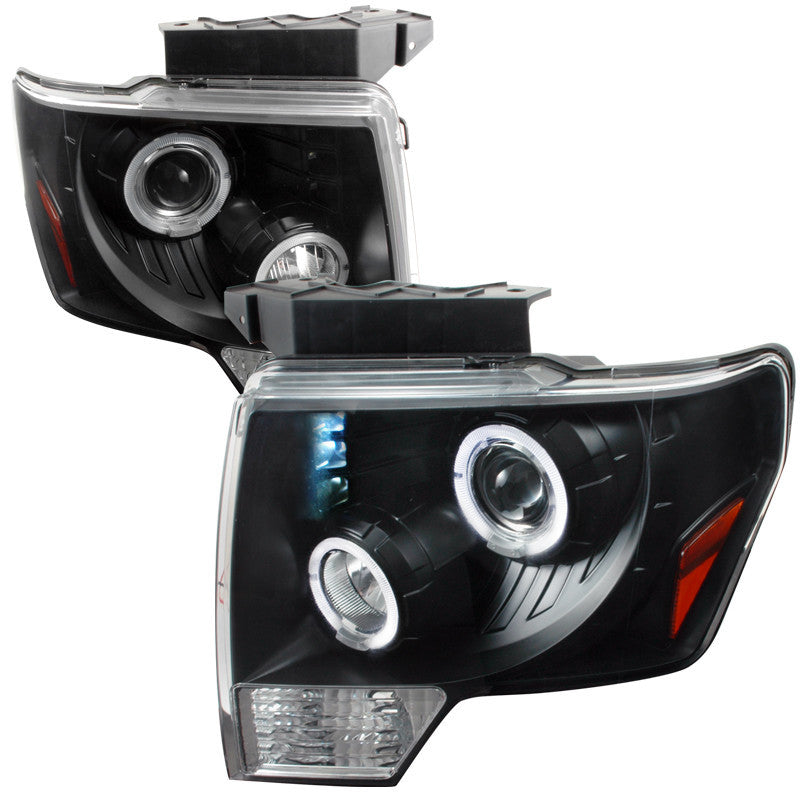 2009-2011 FORD F150 HEADLIGHT 09-11 FORD F150 DUAL HALO LED PRO H.L