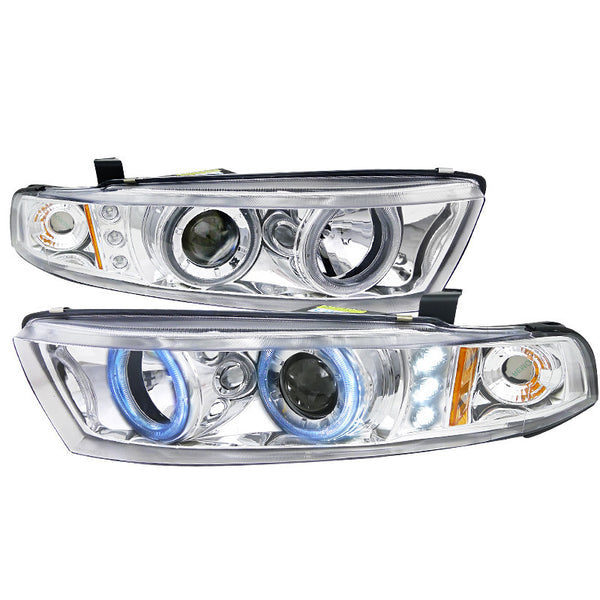 99-02 MITSUBISHI GALANT HEADLIGHT PROJECTOR HEADLIGHTS CHROME