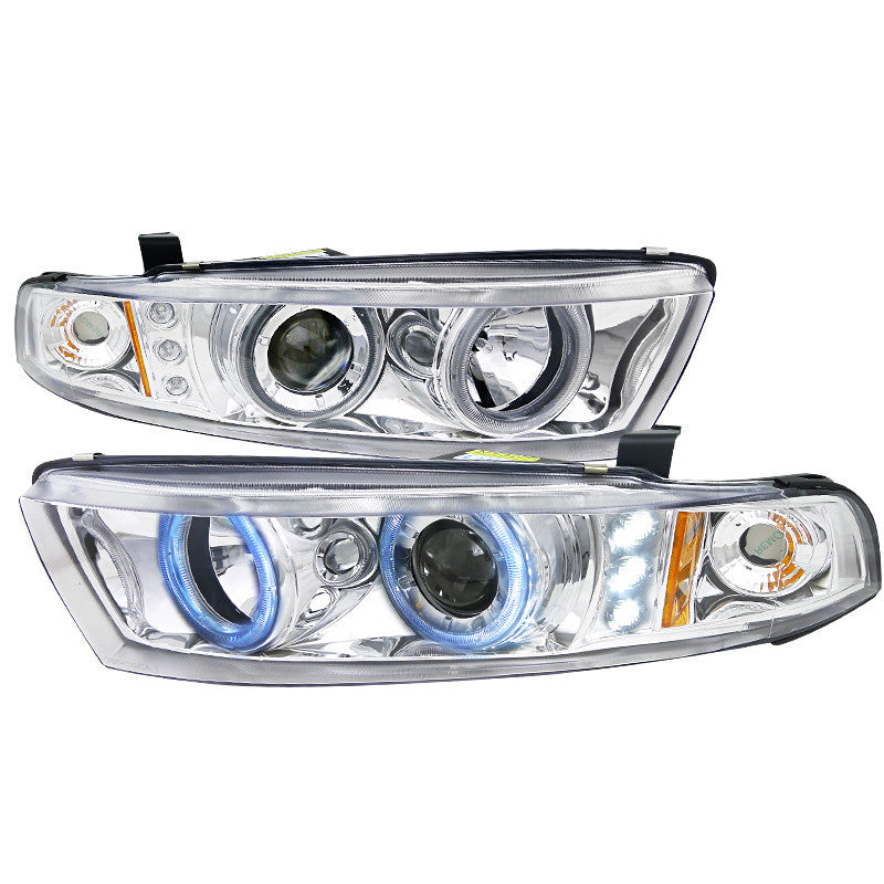 99-02 MITSUBISHI GALANT HEADLIGHT PROJECTOR HEADLIGHTS CHROME