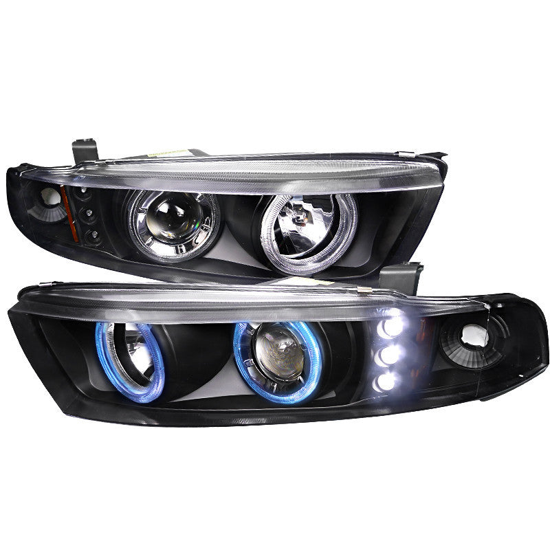 99-02 MITSUBISHI GALANT HEADLIGHT PROJECTOR HEADLIGHTS BLACK