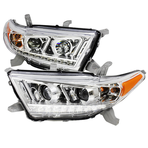 11-UP TOYOTA HIGHLANDER HEADLIGHT PROJECTOR HEADLIGHT CHROME HOUSING