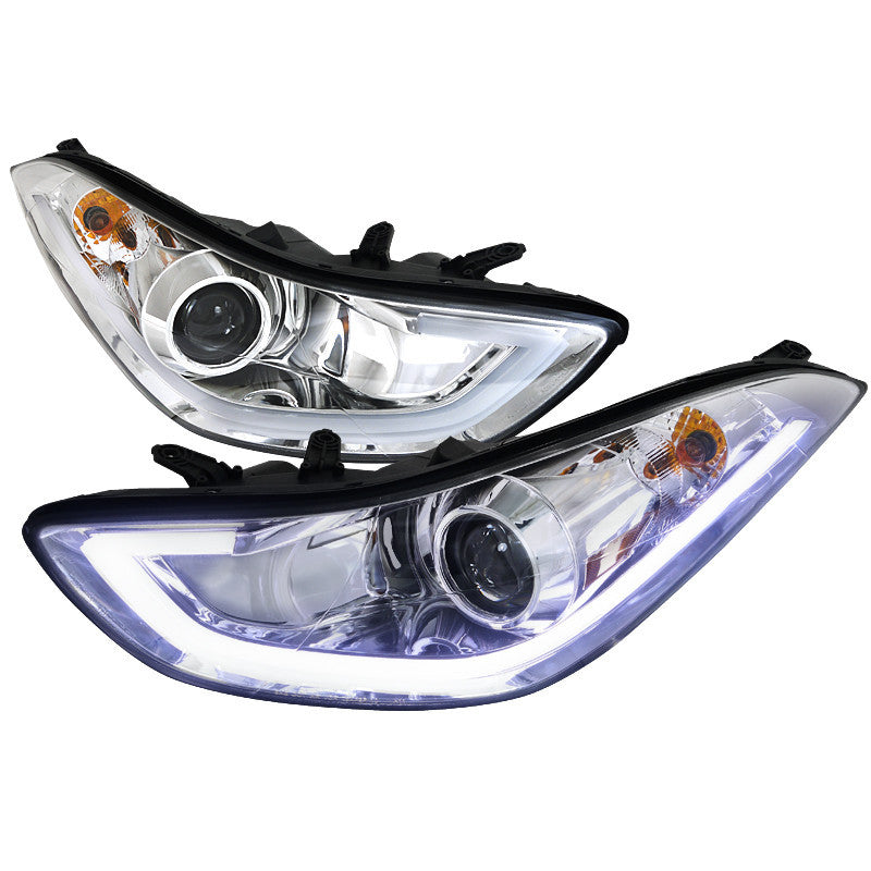 11-UP HYUNDAI ELANTRA HEADLIGHT PROJECTOR HEADLIGHTS CHROME HOUSING