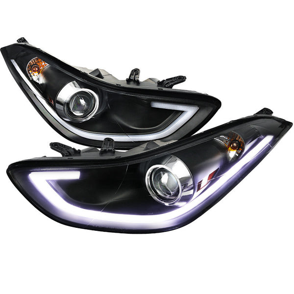11-UP HYUNDAI ELANTRA HEADLIGHT PROJECTOR HEADLIGHT BLACK HOUSING