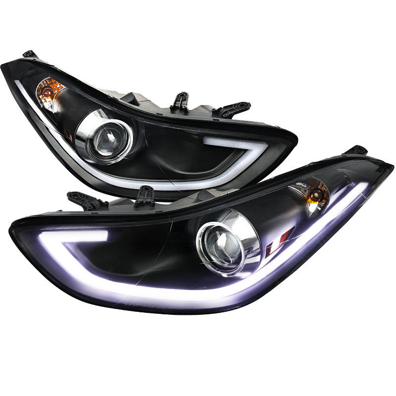 11-UP HYUNDAI ELANTRA HEADLIGHT PROJECTOR HEADLIGHT BLACK HOUSING