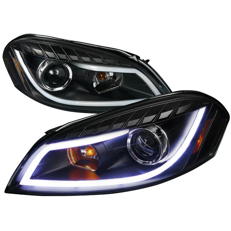 06-12 CHEVY IMPALA HEADLIGHT HALO LED PROJECTOR BLACK