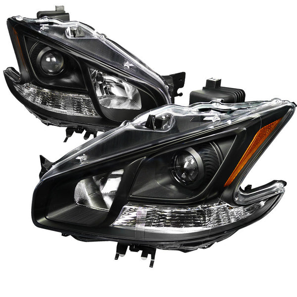09-11 NISSAN MAXIMA HEADLIGHT PROJECTOR HEADLIGHT BLACK HOUSING