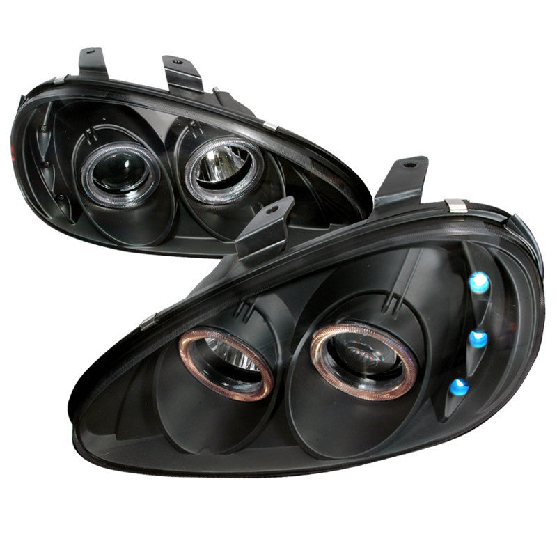 92-96 MAZDA MX3 HEADLIGHT PROJECTOR HEADLIGHTS BLACK