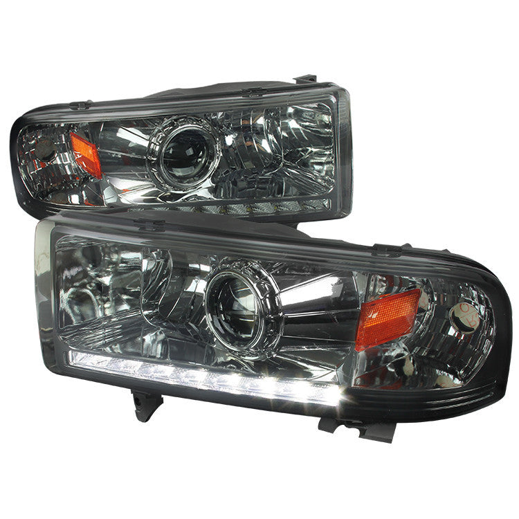 94-01 DODGE RAM HEADLIGHT PROJECTOR HEADLIGHT SMOKE LENS