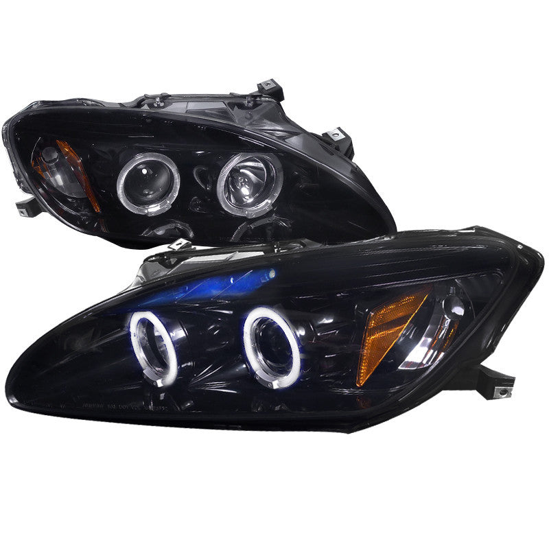 04-09 HONDA S2000 HEADLIGHT SMOKED LENS GLOSS BLACK HOUSING PROJECTOR HEADLIGHTS, OE HID COMPATIBLE