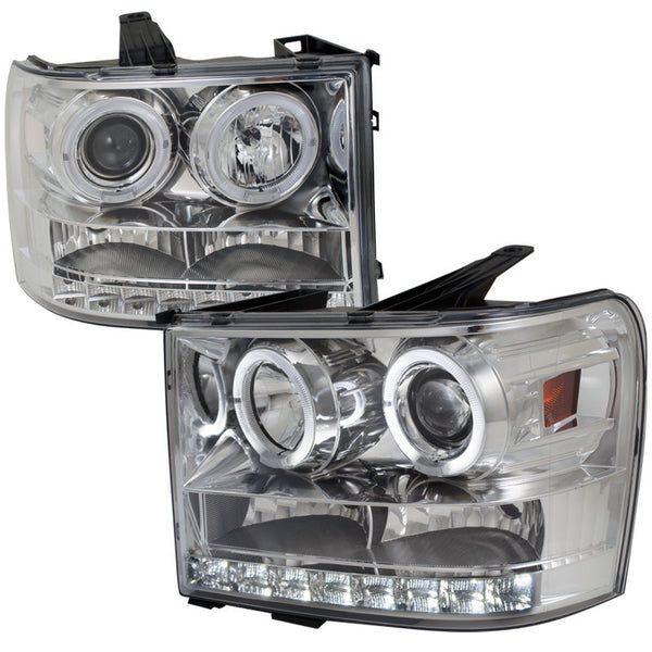 07-12 GMC SIERRA HEADLIGHT PROJECTOR HEADLIGHT CHROME HOUSING