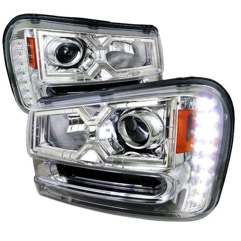 02-09 CHEVY TRAILBLAZER HEADLIGHT PROJECTOR HEADLIGHT CHROME HOUSING