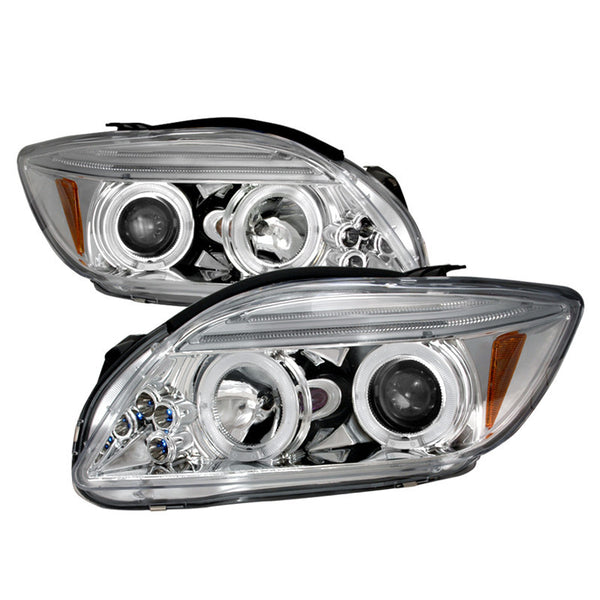 05-10 SCION TC HEADLIGHT HALO LED PROJECTOR CHROME