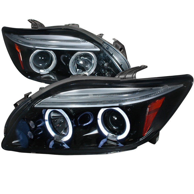 04-10 SCION TC HEADLIGHT HALO PROJECTOR HEADLIGHT GLOSS BLACK HOUSING SMOKE LENS
