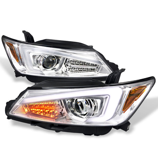 11-13 SCION TC HEADLIGHT PROJECTOR HEADLIGHTS WITH LED LIGHT BAR - CHROME