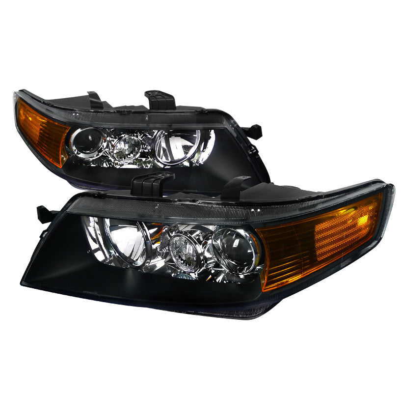 04-05 ACURA TSX HEADLIGHT PROJECTOR HEADLIGHTS BLACK