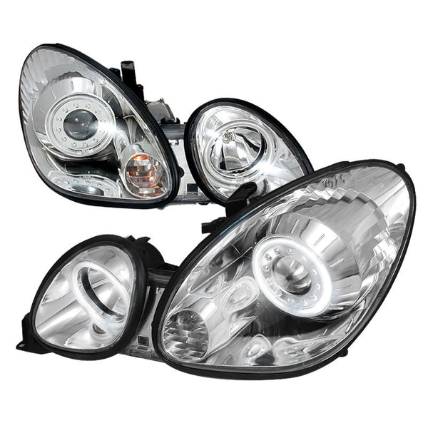 98-05 LEXUS GS300 HEADLIGHT CCFL HALO PROJECTOR HEADLIGHTS CHROME