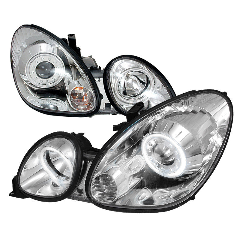 98-05 LEXUS GS300 HEADLIGHT CCFL HALO PROJECTOR HEADLIGHTS CHROME