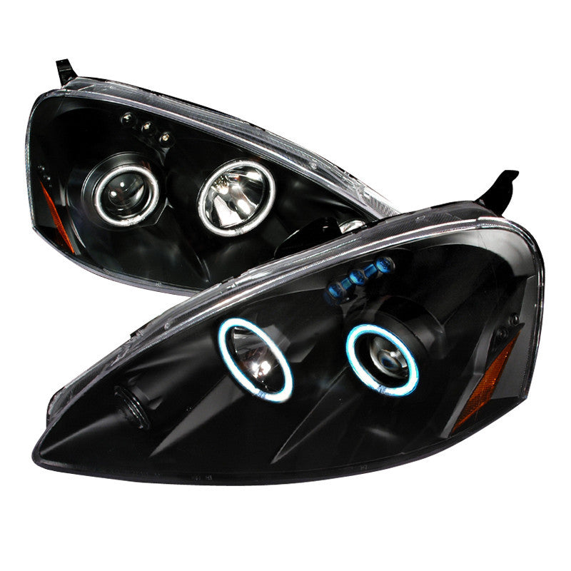05-06 ACURA RSX HEADLIGHT CCFL HALO PROJECTOR HEADLIGHTS BLACK