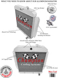 1958 CHEVROLET TRUCK 5.3 L RADIATOR MC5559