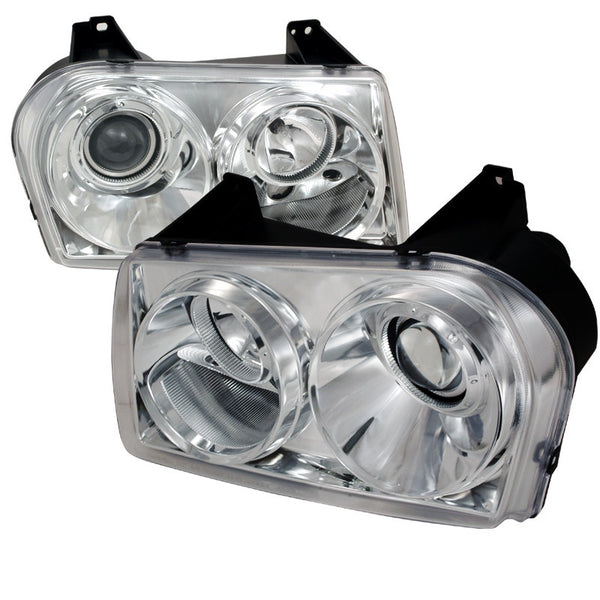 05-10 CHRYSLER 300 HEADLIGHT PROJECTOR HEADLIGHT CHROME, NOT COMPATIBLE WITH FACTORY HID