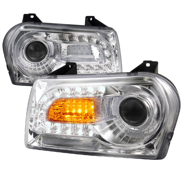 05-10 CHRYSLER 300 HEADLIGHT PROJECTOR HEADLIGHT CHROME HOUSING