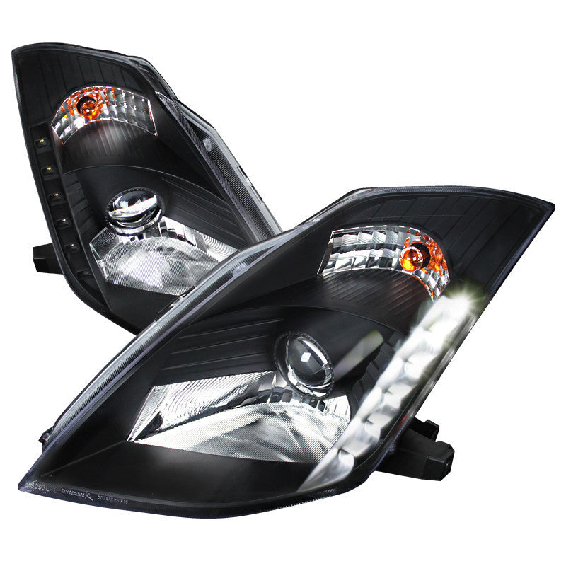03-05 NISSAN 350Z HEADLIGHT PROJECTOR HEADLIGHT BLACK HOUSING