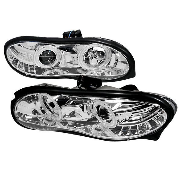 98-02 CHEVY CAMARO HEADLIGHT HALO PROJECTOR HEADLIGHTS CHROME