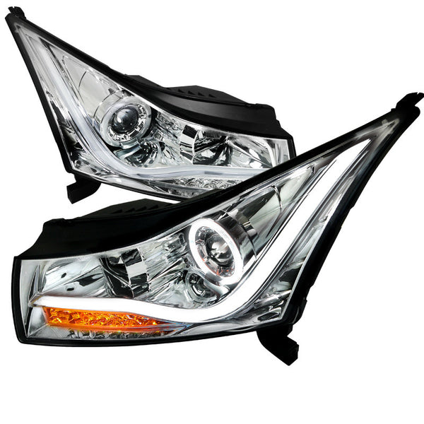 11-UP CHEVY CRUZE HEADLIGHT LED HALO PROJECTOR HEADLIGHT CHROME