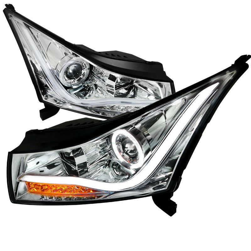 11-UP CHEVY CRUZE HEADLIGHT LED HALO PROJECTOR HEADLIGHT CHROME