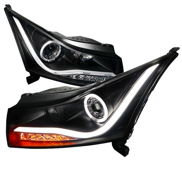 11-UP CHEVY CRUZE HEADLIGHT LED HALO PROJECTOR HEADLIGHT BLACK