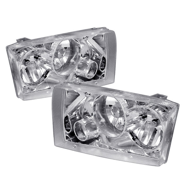 99-04 FORD F250 HEADLIGHT SUPER DUTY PROJECTOR CHROME