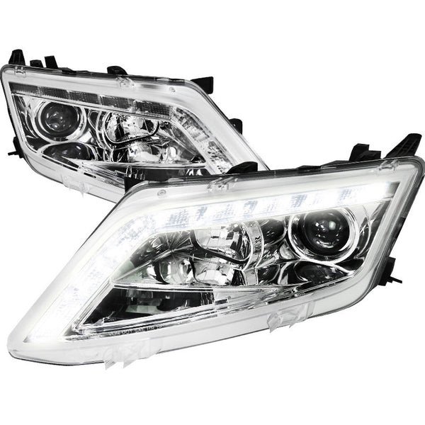 10-UP FORD FUSION HEADLIGHT PRJECTOR HEADLIGHTS CHROME HOUSING