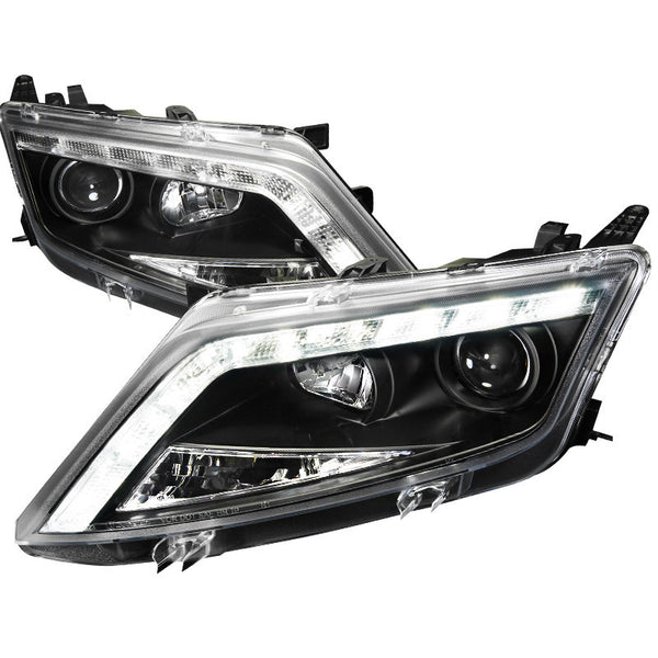 10-UP FORD FUSION HEADLIGHT PROJECTOR HEADLIGHTS BLACK HOUSING