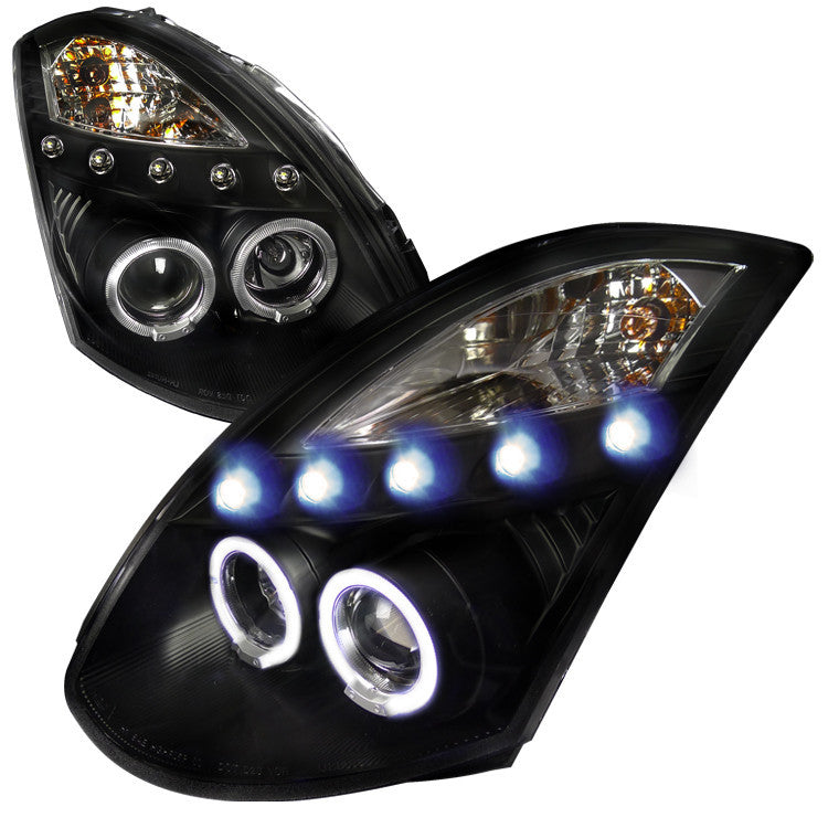 03-05 INFINITI G35 HEADLIGHT BLACK HOUSING PROJECTOR HEADLIGHT OE HID COMPATIBLE D2 XENON BULB NOT INCLUDED