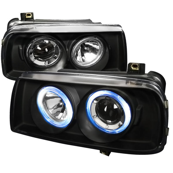 93-98 VOLKSWAGEN JETTA HEADLIGHT PROJECTOR HEADLIGHTS BLACK
